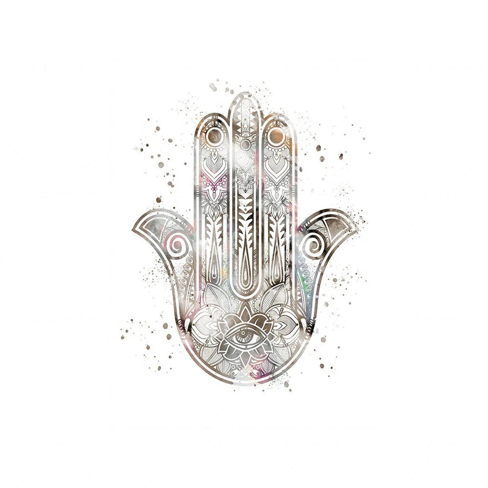 Norvo | Nøytrale Farger Minimalistiske Meditasjonsplakater Veggkunst Finkunst Lerretutskrifter Lotusblomst Buddha Bilder For Yoga Studio Soverom Stue Kunst Dekor