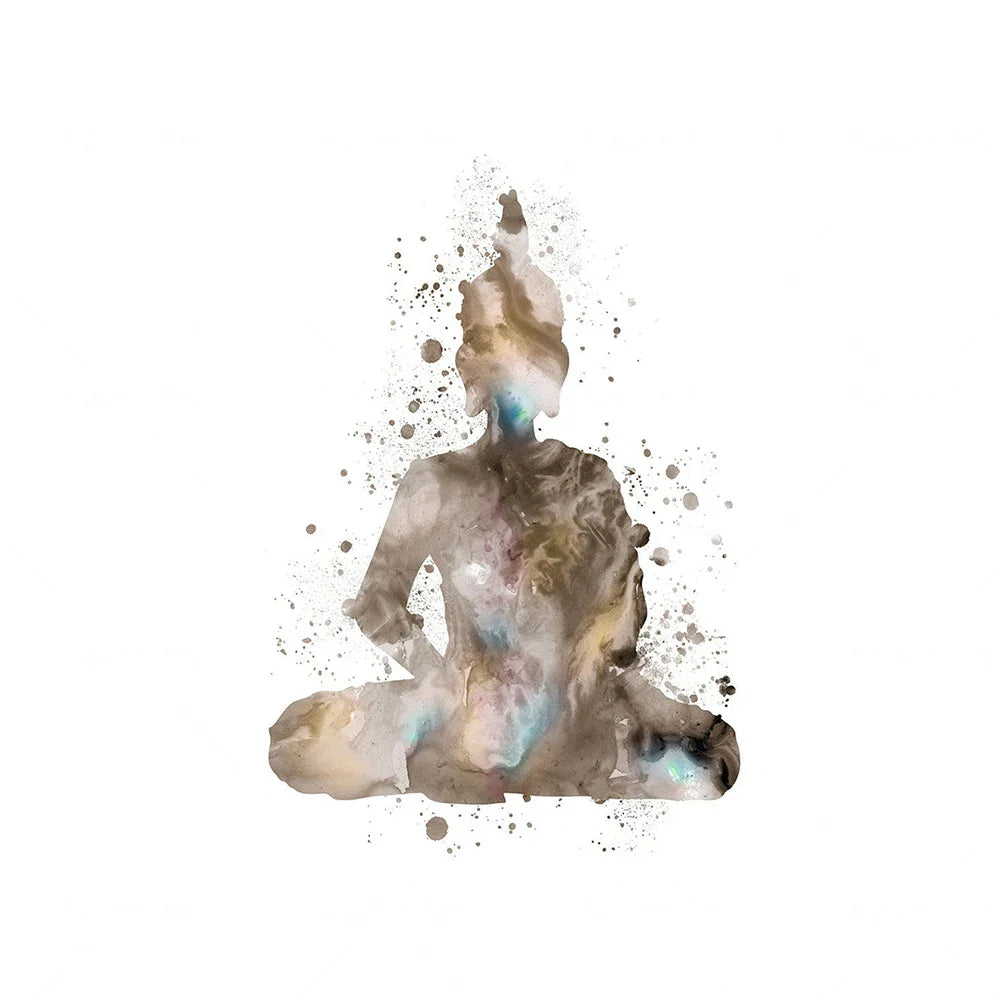 Norvo | Nøytrale Farger Minimalistiske Meditasjonsplakater Veggkunst Finkunst Lerretutskrifter Lotusblomst Buddha Bilder For Yoga Studio Soverom Stue Kunst Dekor
