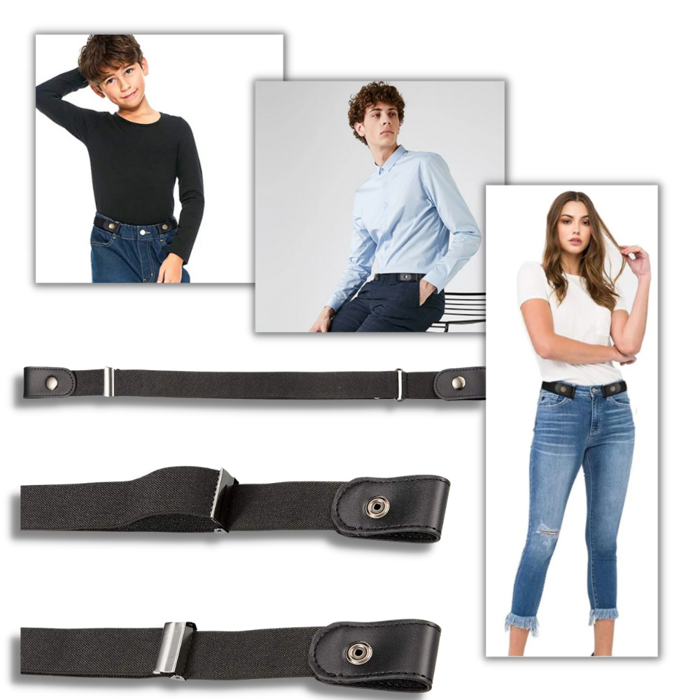 Elastisk belte uten spenne