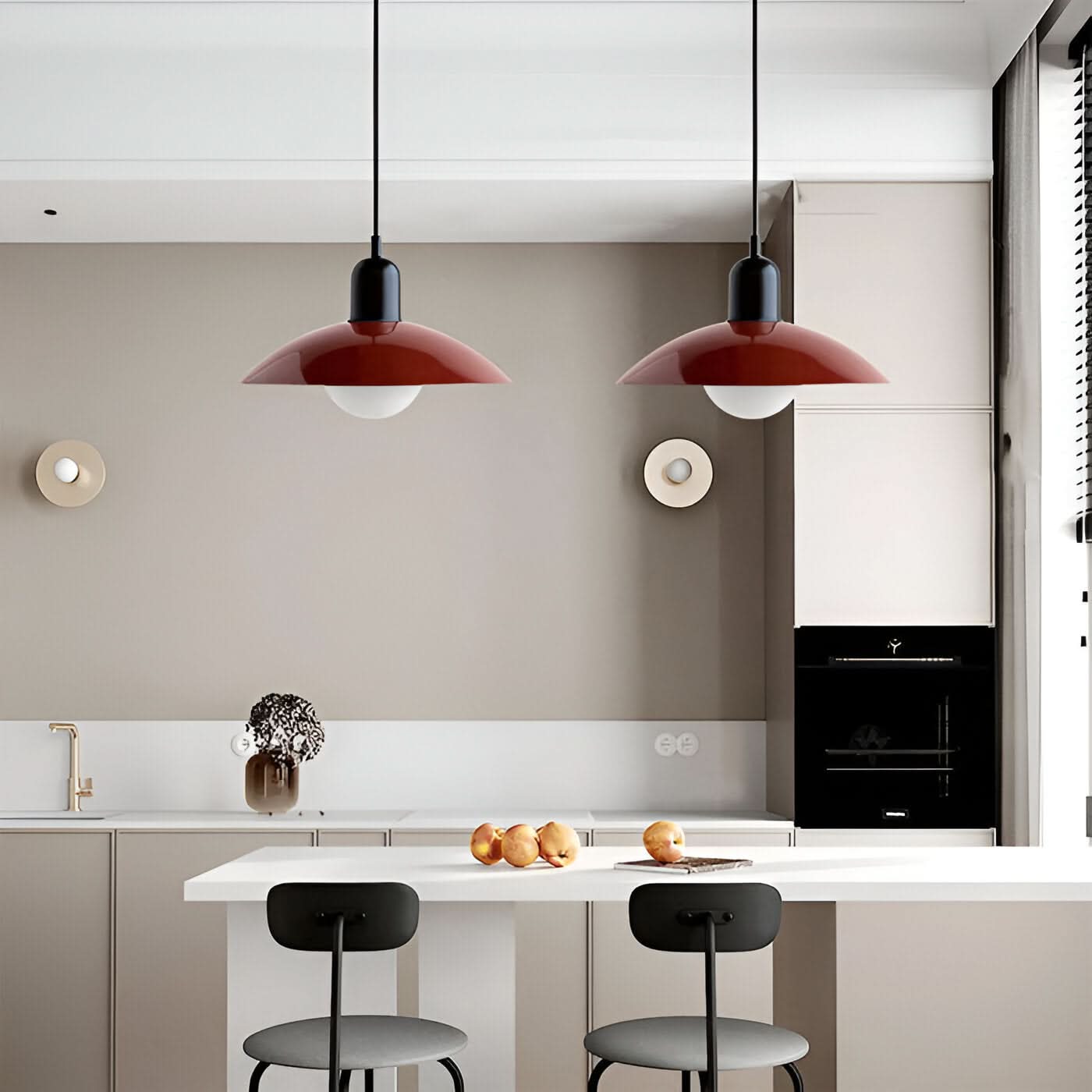 Norvo | Moderne Macaron Bauhaus Pendellampe – Jernskjerm