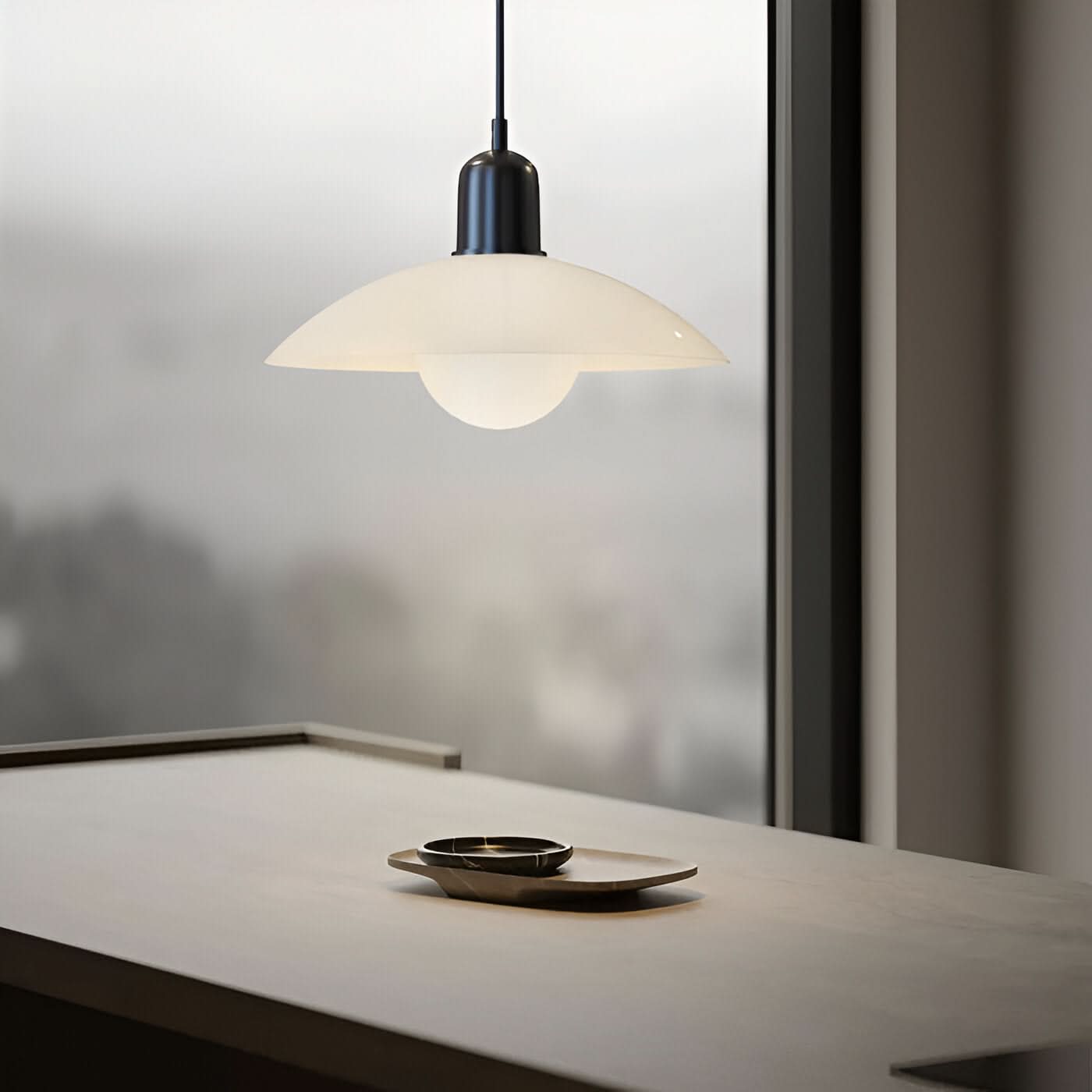 Norvo | Moderne Macaron Bauhaus Pendellampe – Jernskjerm