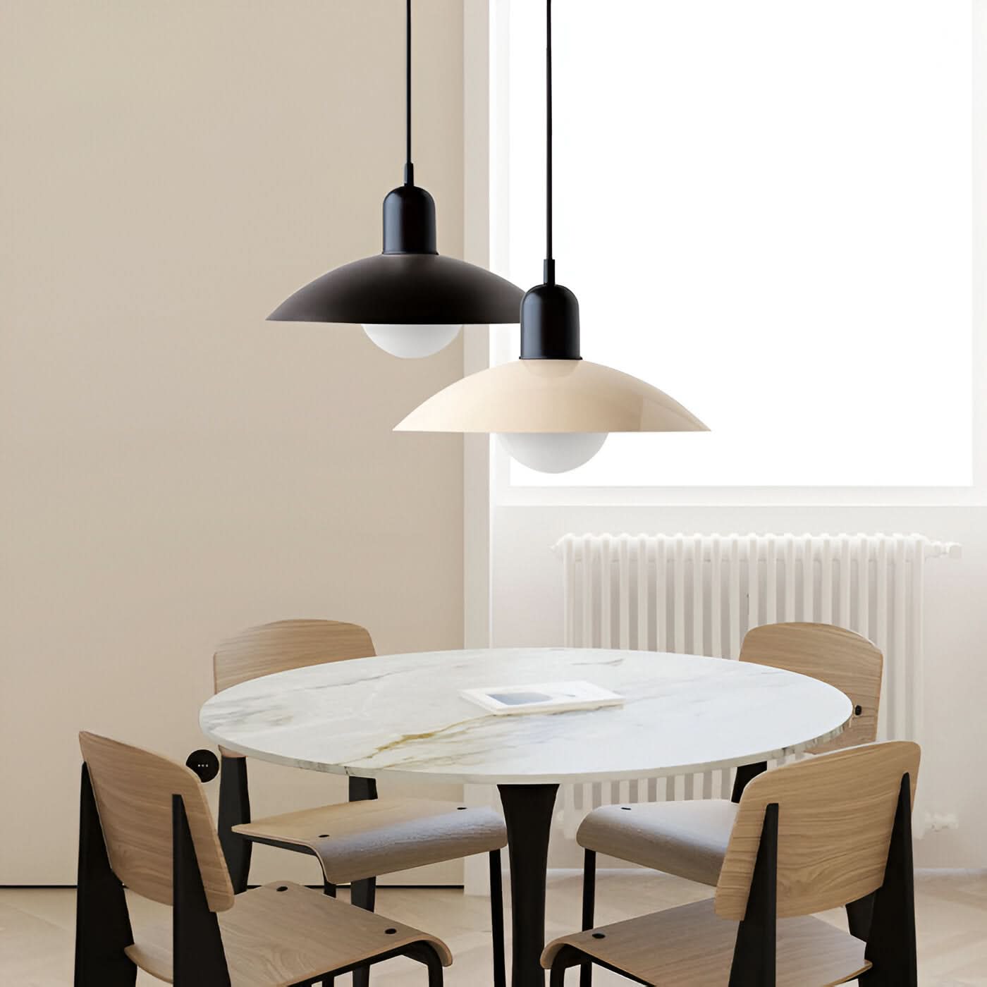Norvo | Moderne Macaron Bauhaus Pendellampe – Jernskjerm