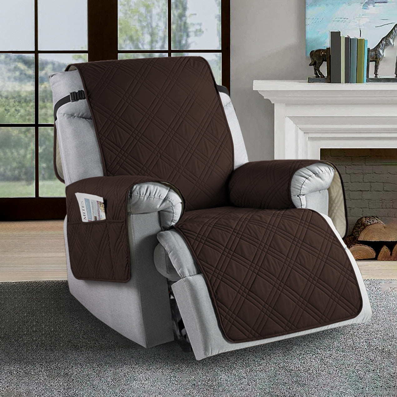Norvo | Vanntett Recliner Trekk | Slitesterk Mikrofiber, Flekkresistent & Universell Passform for Hjemmets Beskyttelse