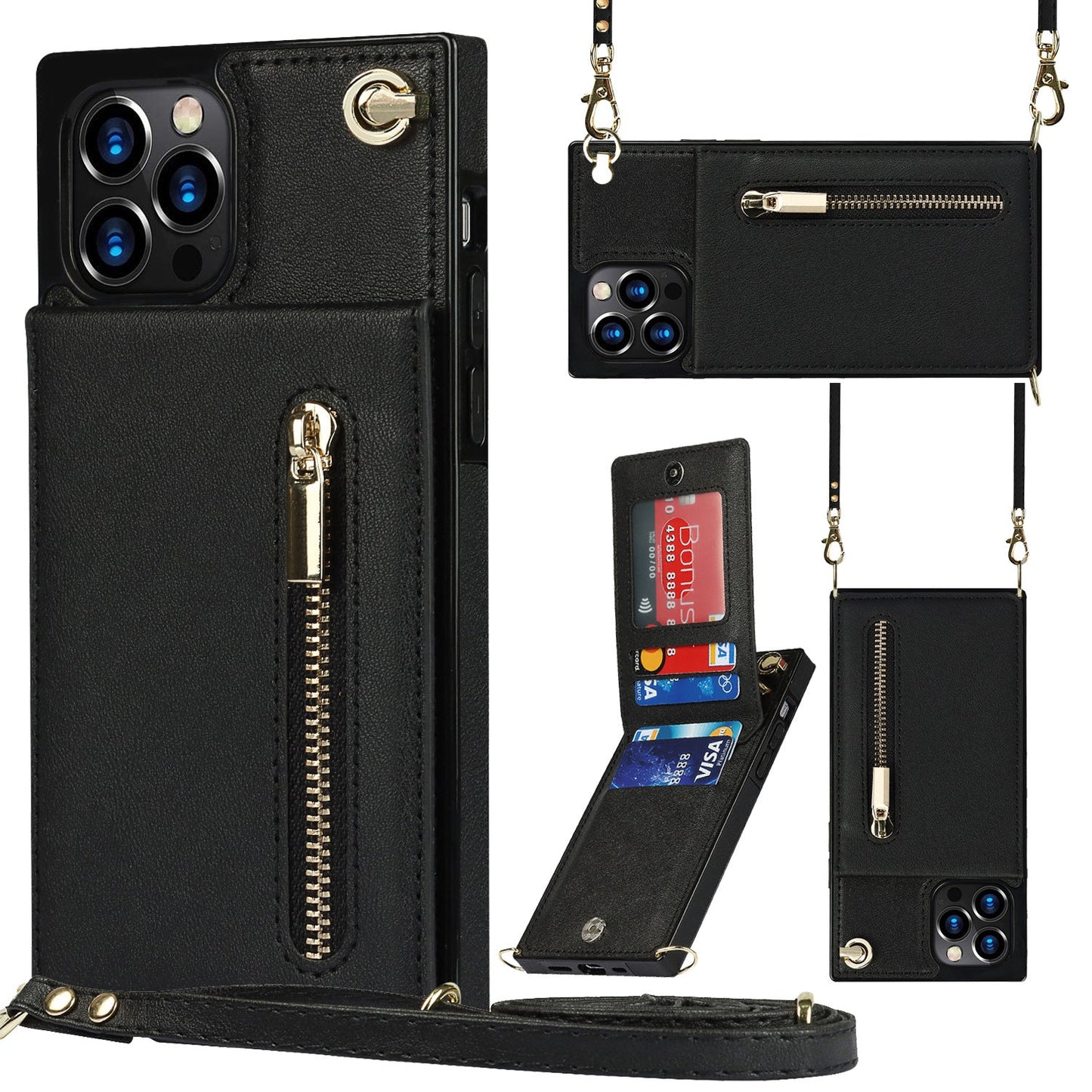Norvo | 3i1 Telefonveske med kort- og myntlomme crossbody veske