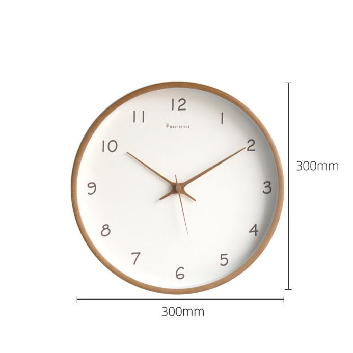 Norvo | TimberClock - Solid tre analog klokke