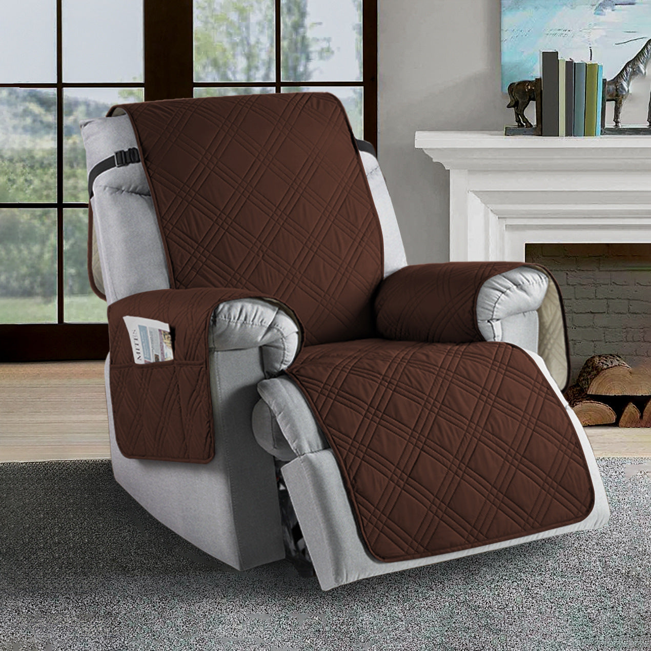 Norvo | Vanntett Recliner Trekk | Slitesterk Mikrofiber, Flekkresistent & Universell Passform for Hjemmets Beskyttelse