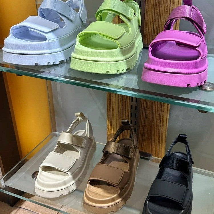 Dame sporty sandaler med ergonomisk fotbredde og sklisikker såle Norvo