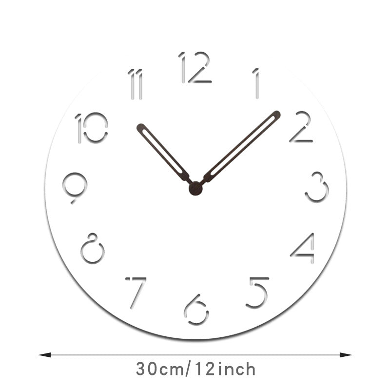 Norvo | Atmosfærisk LED Lys Stille Veggdekor Klokke
