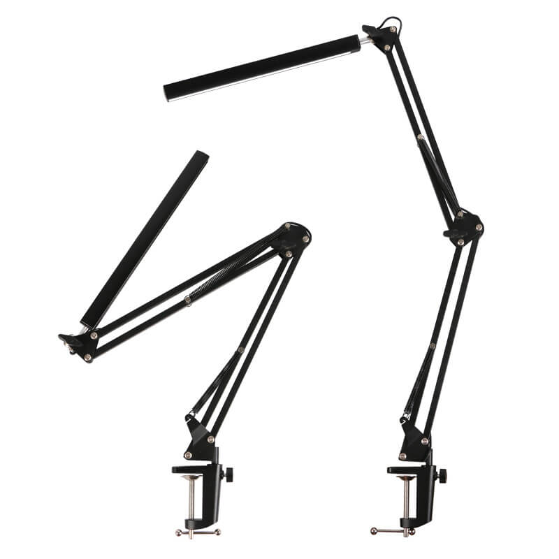 Norvo | LED Foldbar Lang Arm Klips Øyevern USB Leselampe