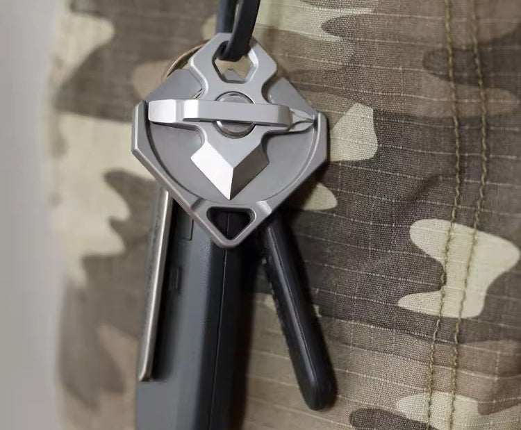 Norvo | Titanium EDC Multi-verktøy - Skrutrekker, Skiftenøkkel, Kul Pendel