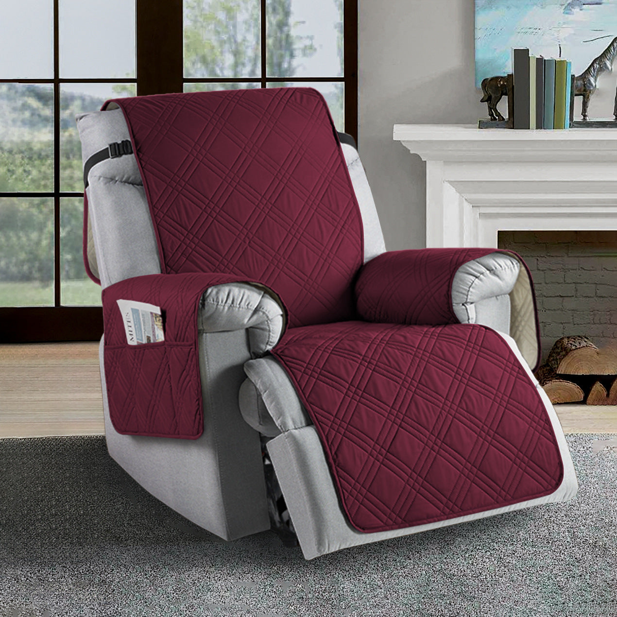 Norvo | Vanntett Recliner Trekk | Slitesterk Mikrofiber, Flekkresistent & Universell Passform for Hjemmets Beskyttelse