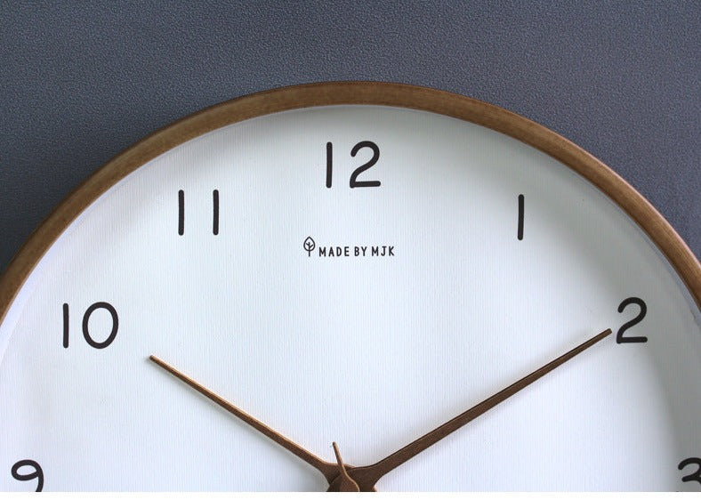 Norvo | TimberClock - Solid tre analog klokke
