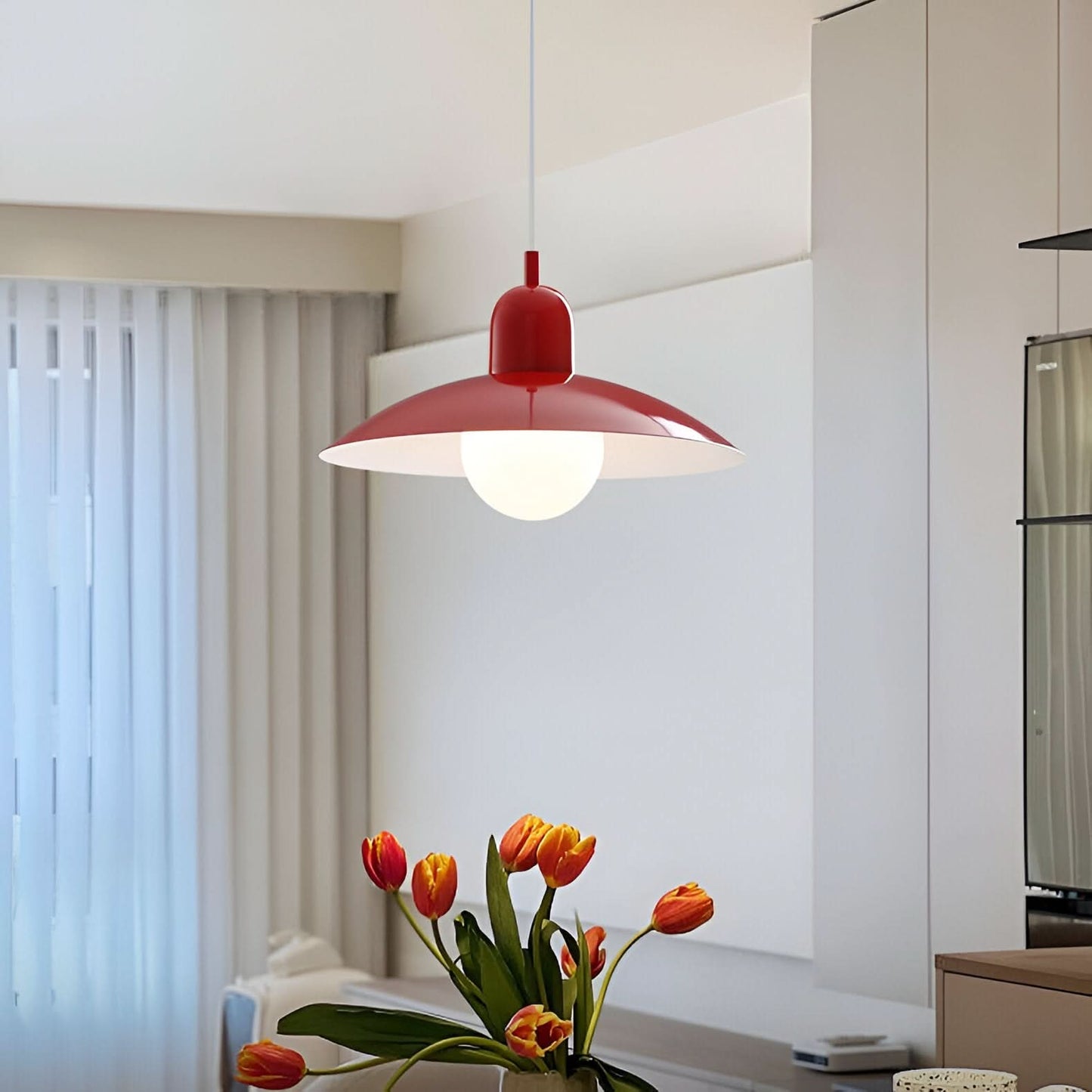 Norvo | Moderne Macaron Bauhaus Pendellampe – Jernskjerm