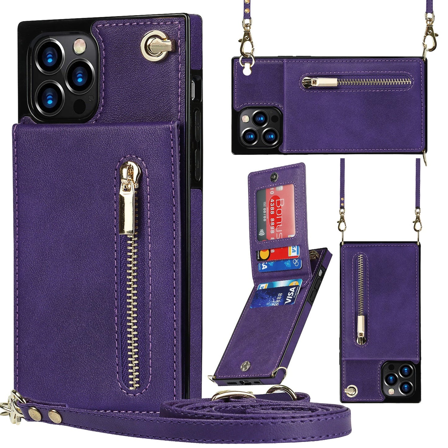 Norvo | 3i1 Telefonveske med kort- og myntlomme crossbody veske