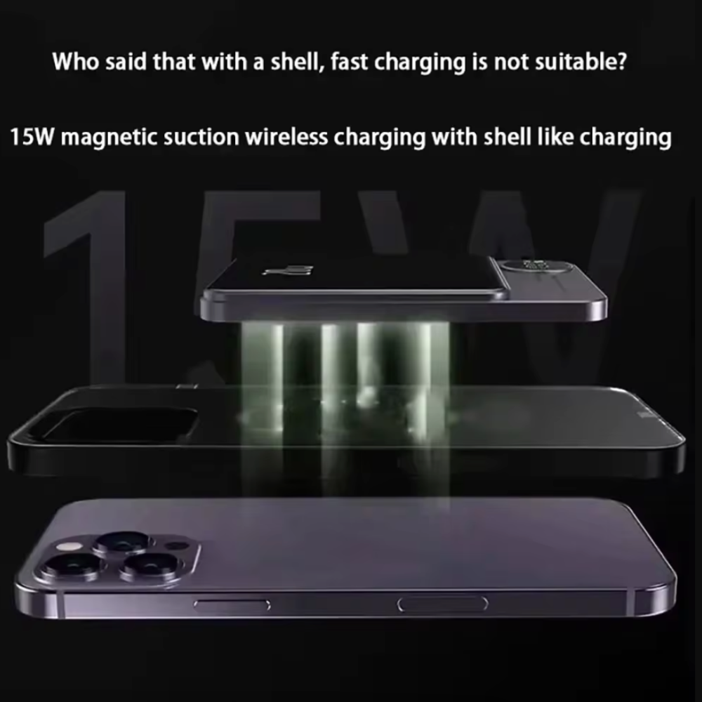 Norvo | mAh Magnetisk Trådløs Bærbar Power Bank Kompatibel med iPhone