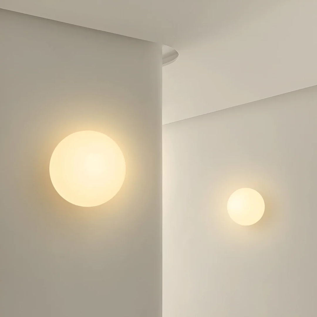 Norvo | Moderne Glass Vegglampe for Elegant Ambient Belysning