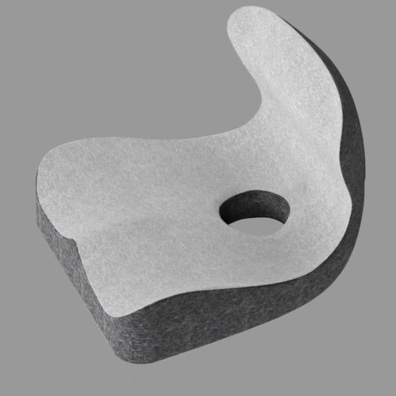 Norvo | Ortopedisk L-formet setekube med minneskum for rygg- og halebeinlindring