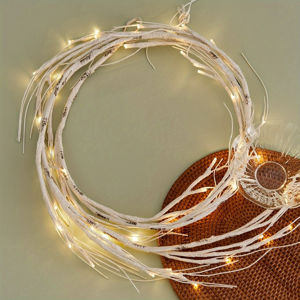 Norvo | Utendørs julelys varm hvit LED gren girlander dekorasjon