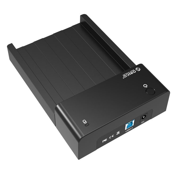 Norvo | ORICO 6518US3 USB 3.0 Type-B 2.5 / 3.5 Tommers Verktøyløs HDD Dockingstasjon Ekstern Lagringskabinett Harddiskboks (Svart)