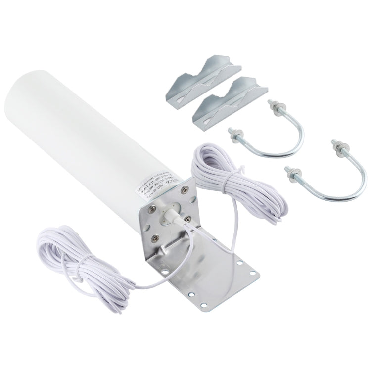 Norvo | 4G LTE WiFi 12DBi Omni Utendørs Antenne med CRC9 hann (Hvit)