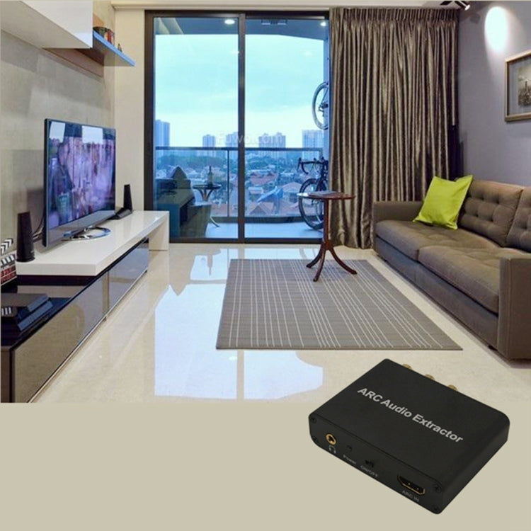 Norvo | 192KHz ARC Lyduttrekker HDMI ARC til SPDIF + Koaksial + L/R Konverter Lydreturkanal Adapter