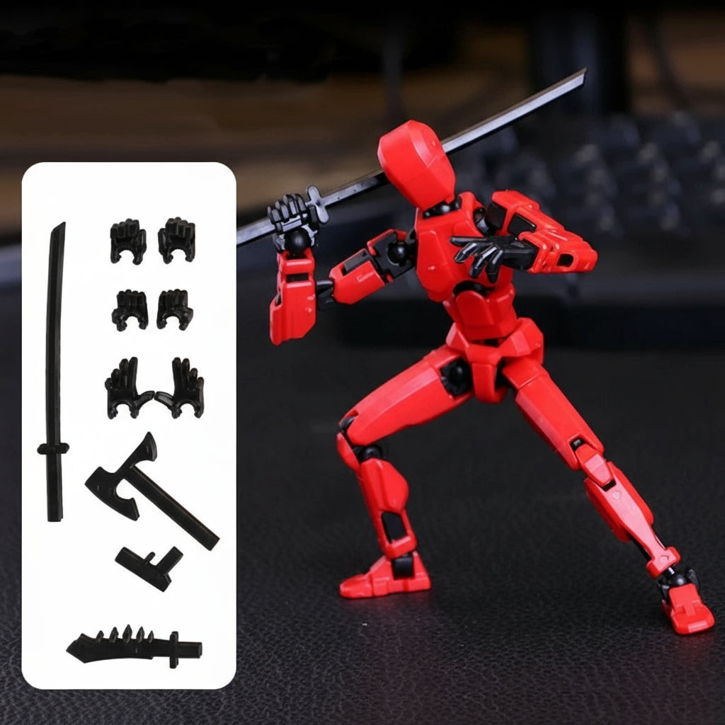 Norvo | 3D-printet mech actionfigur med flere leddbevegelser