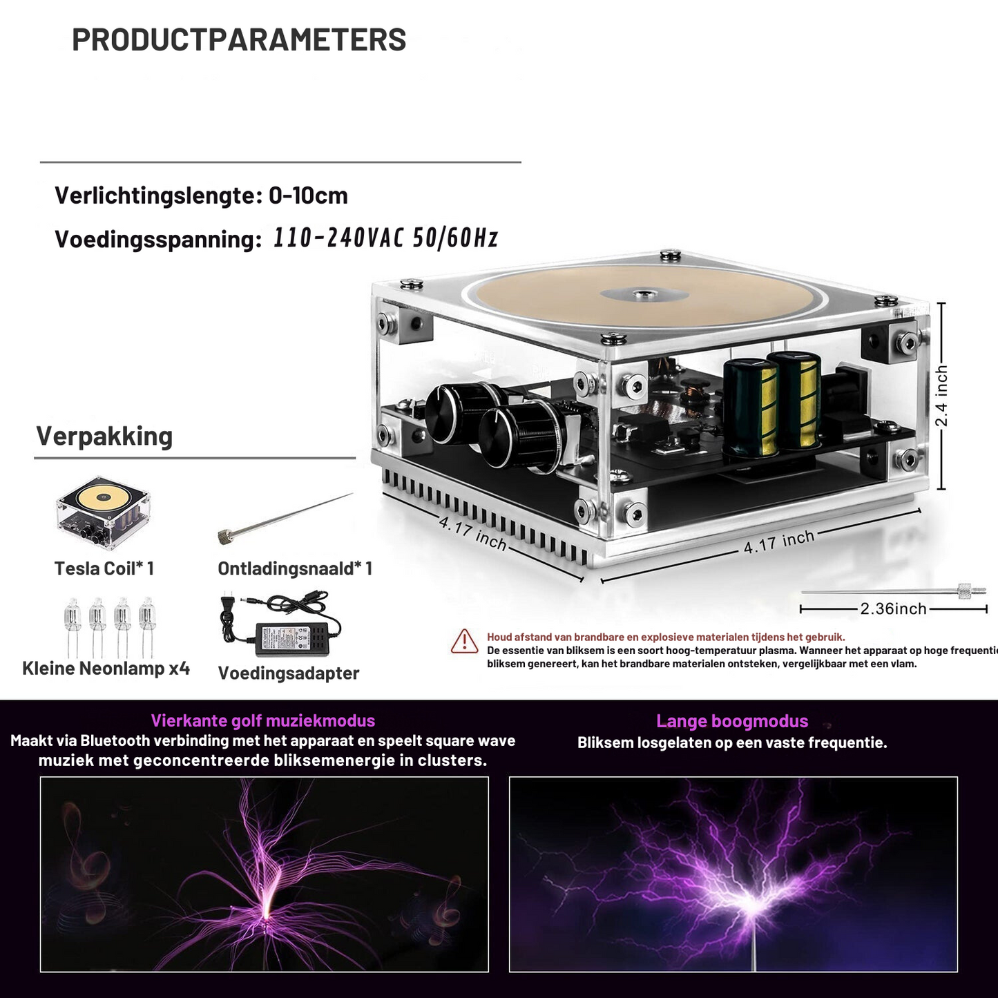 Norvo | Multifunctional Tesla Music Speaker | Plasma Lightning Speaker | Wireless Bluetooth Sound