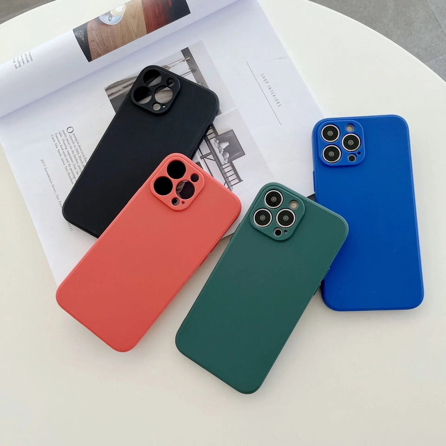 Norvo | Pastell solid farge silikon iPhone-deksel