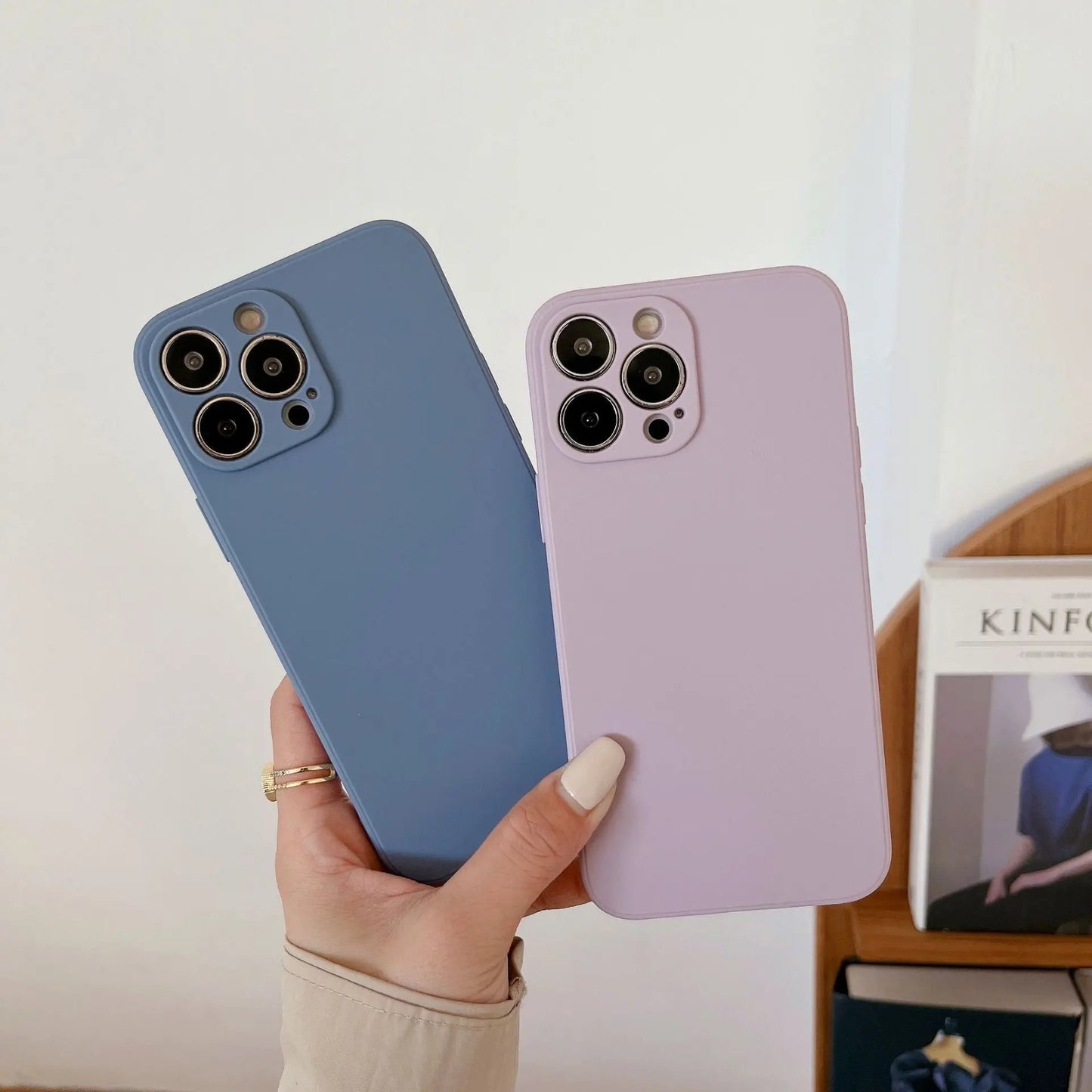 Norvo | Pastell solid farge silikon iPhone-deksel