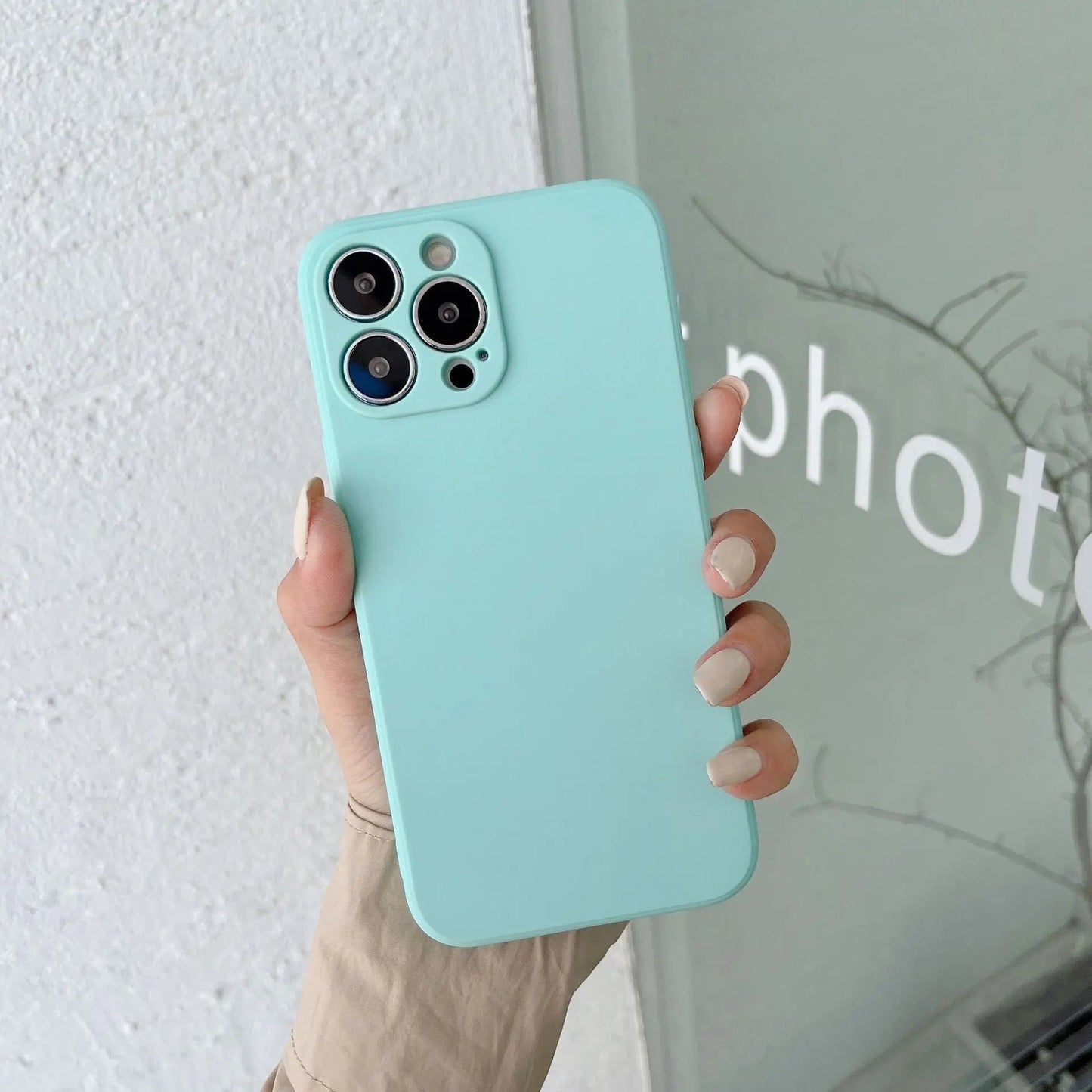Norvo | Pastell solid farge silikon iPhone-deksel