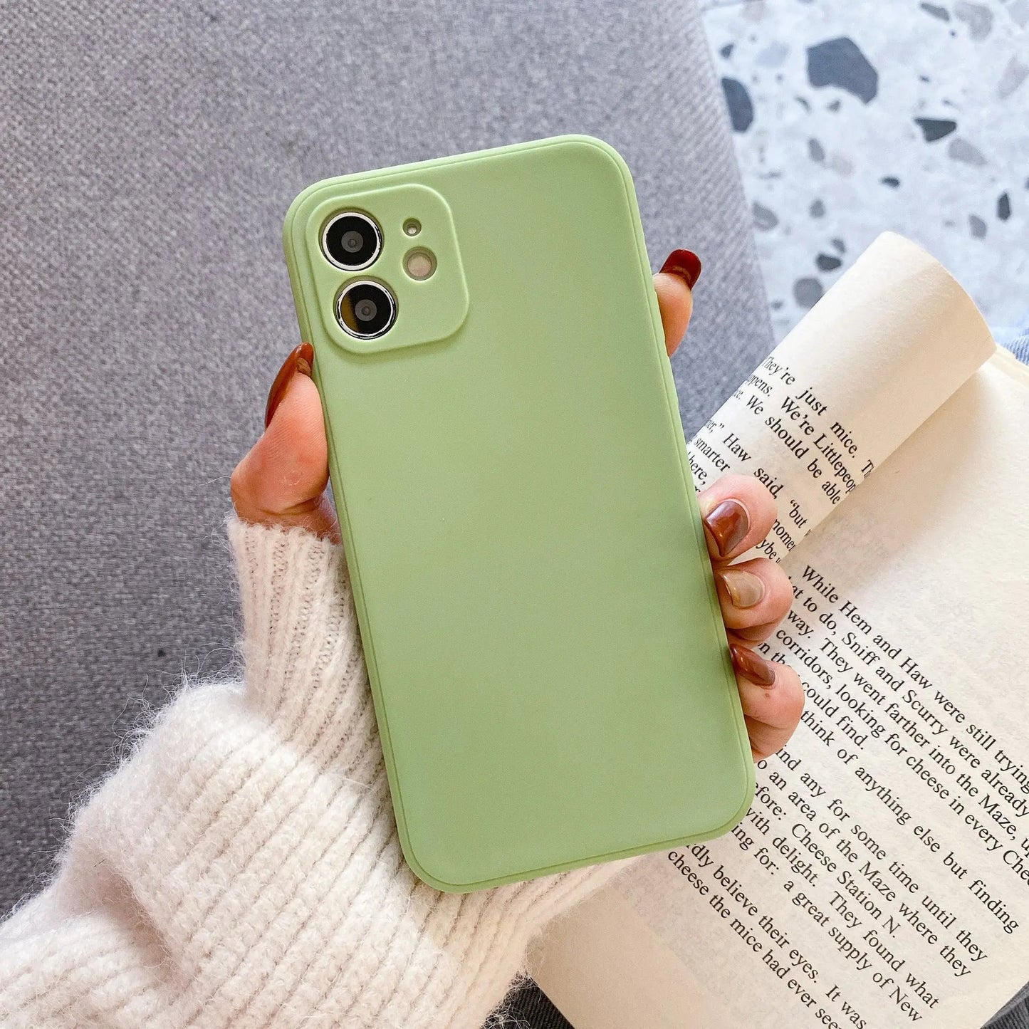 Norvo | Pastell solid farge silikon iPhone-deksel