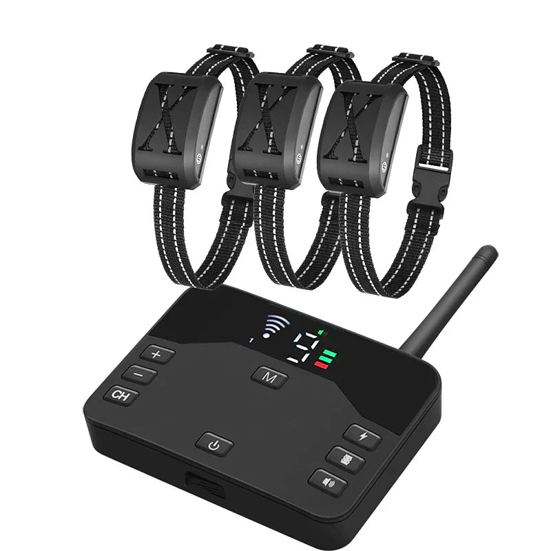 Norvo | Trådløst hundehegnsystem med justerbar vanntett krage - Opptil 240 meter rekkevidde