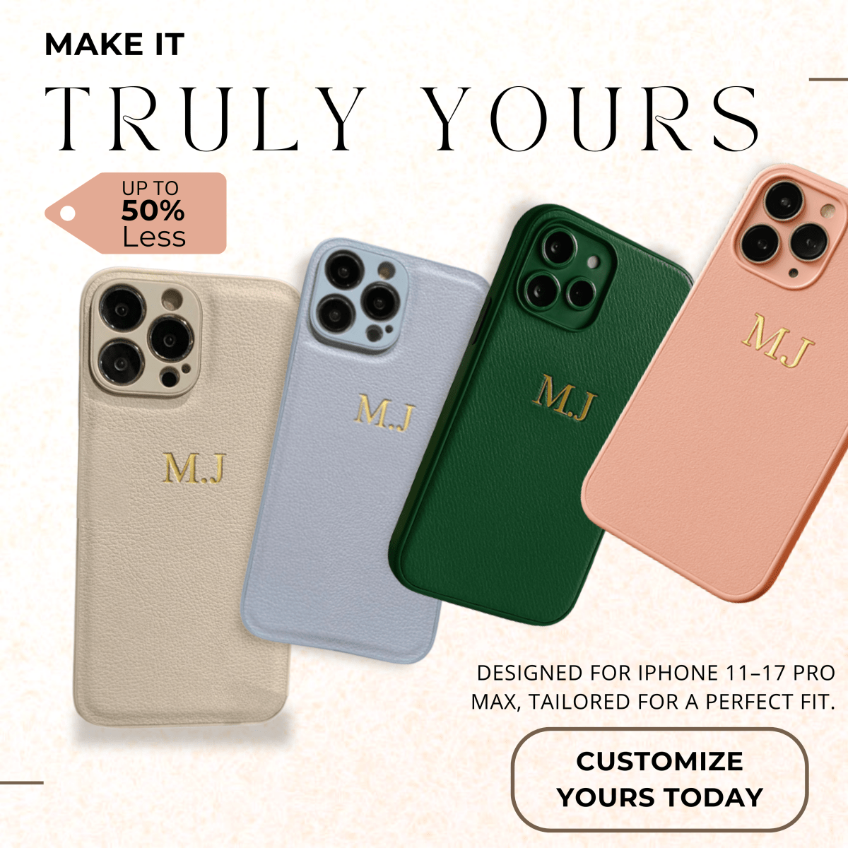Norvo | Personliget Lærveske for iPhone 11–17 Pro Max