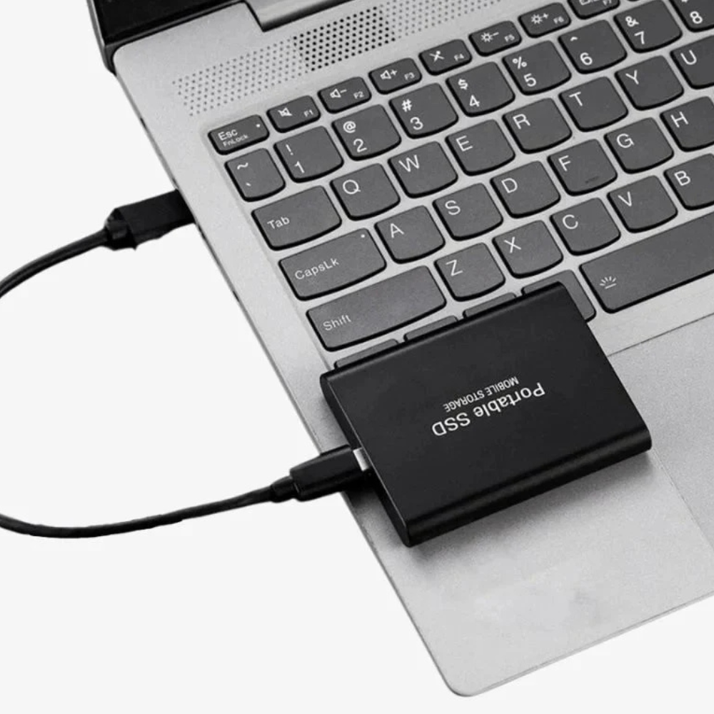Norvo | Bærbar SSD USB C Ekstern Aluminium Støtsikker Solid State Drive
