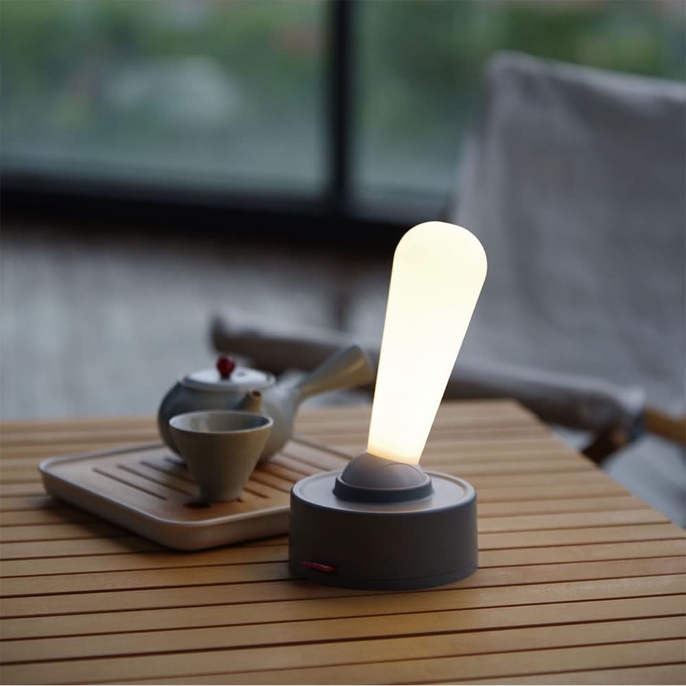 Norvo | Retro Sjekkboks Bordlampe – Oppladbar LED Lys