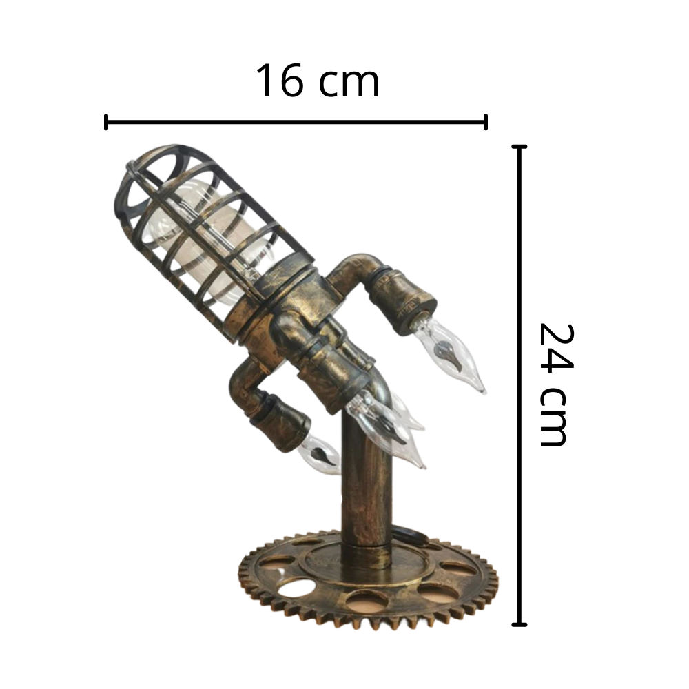 Rakettformet LED-lampe