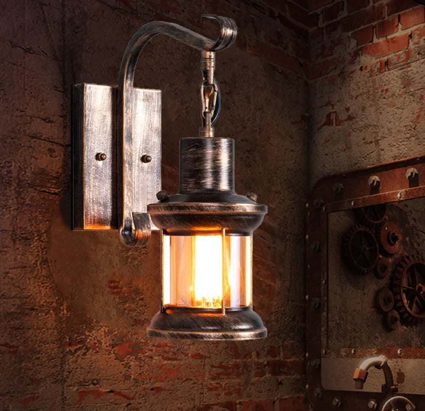 Norvo | Vintage industrivegglampe i retrostil – Rustikk vegglampe for loft, kafé og stue