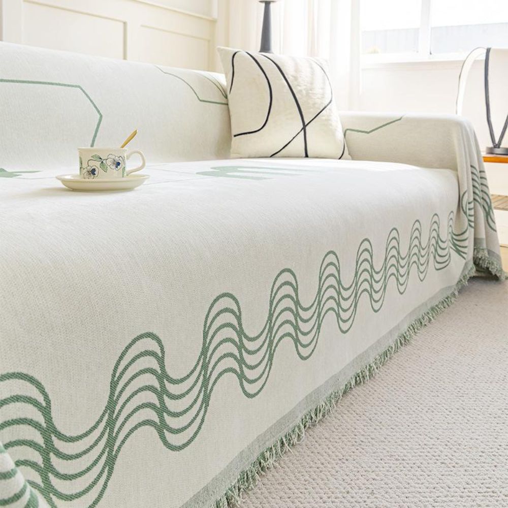 Norvo | Ripple Curve Line Flow Sofa Cover