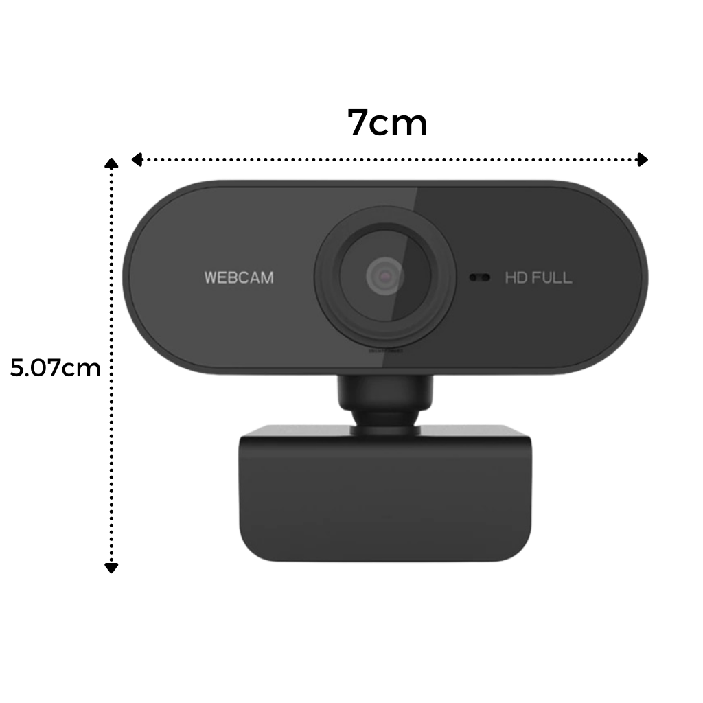 Roterende 1080p HD USB-webkamera med mikrofon