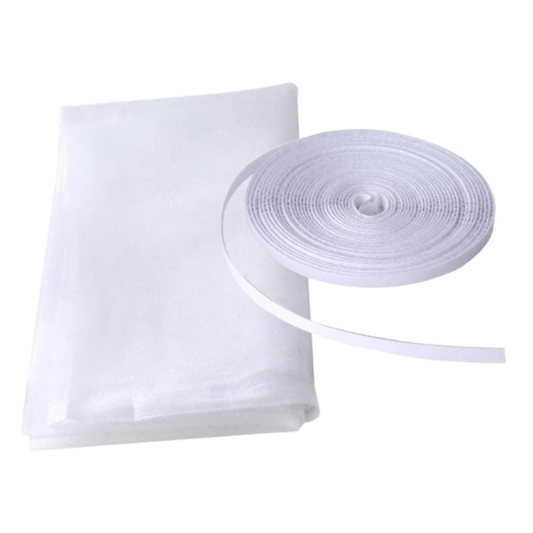 DIY Polyester Fluenett/ Vindu nett Hook and Loop Fester Myggnett (Hvit)