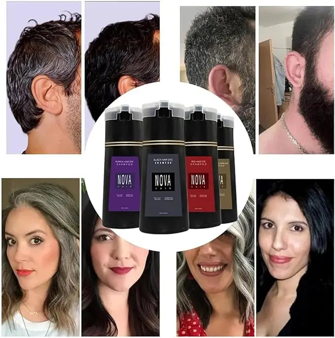 NovaHair Instant Dye Shampoo – Rask fargeoppfriskning for håret ditt