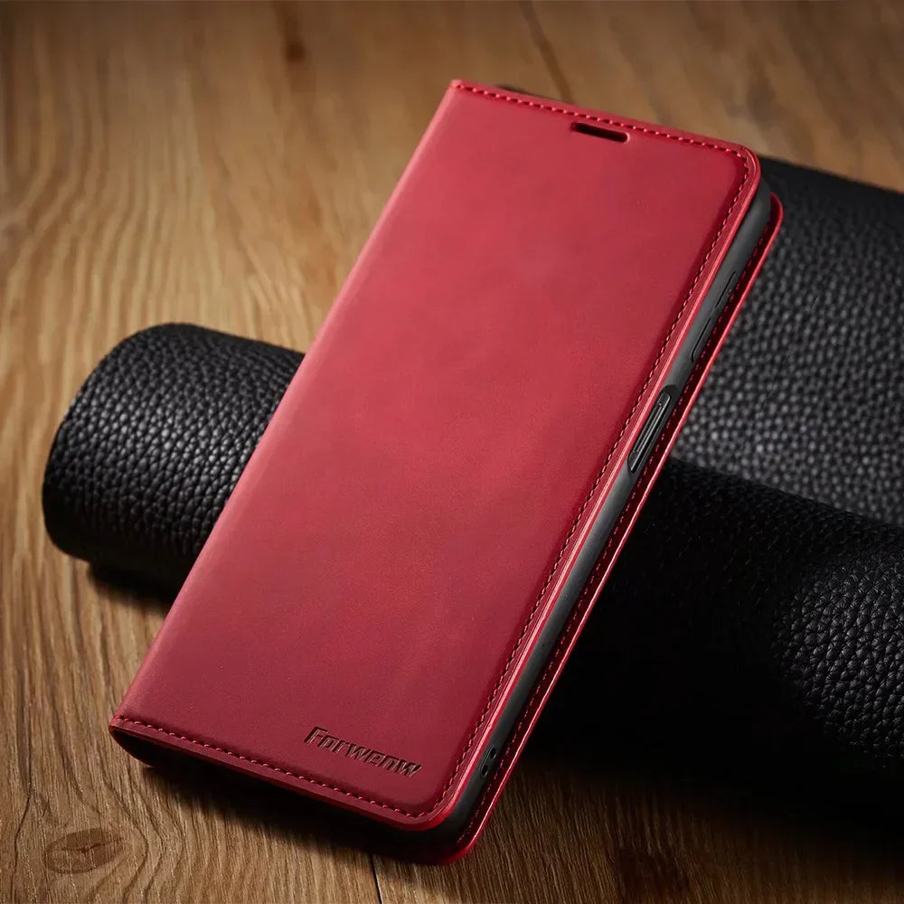 Norvo | Samsung Etui: Magnetisk Lærveske for Stilig Beskyttelse