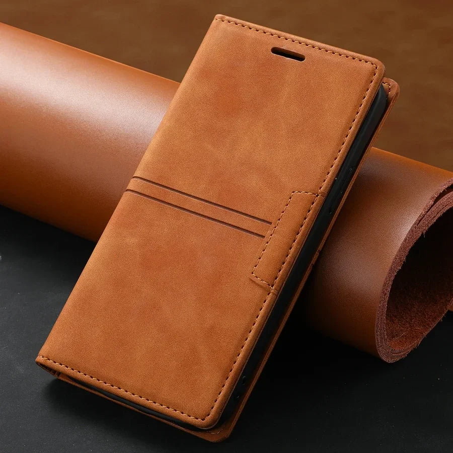 Norvo | Lær Wallet Case Flip Case - Google Pixel