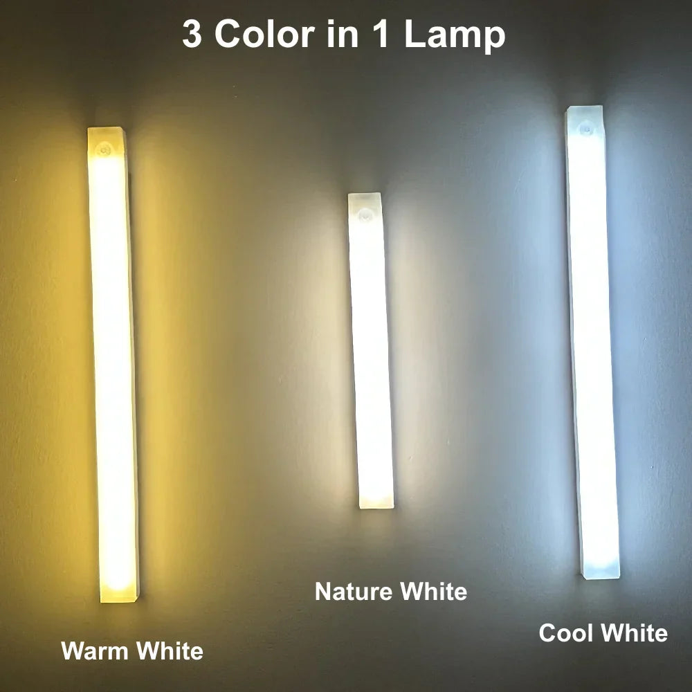 Norvo | Bevegelsessensor LED nattlys USB-oppladbar trådløs lampe