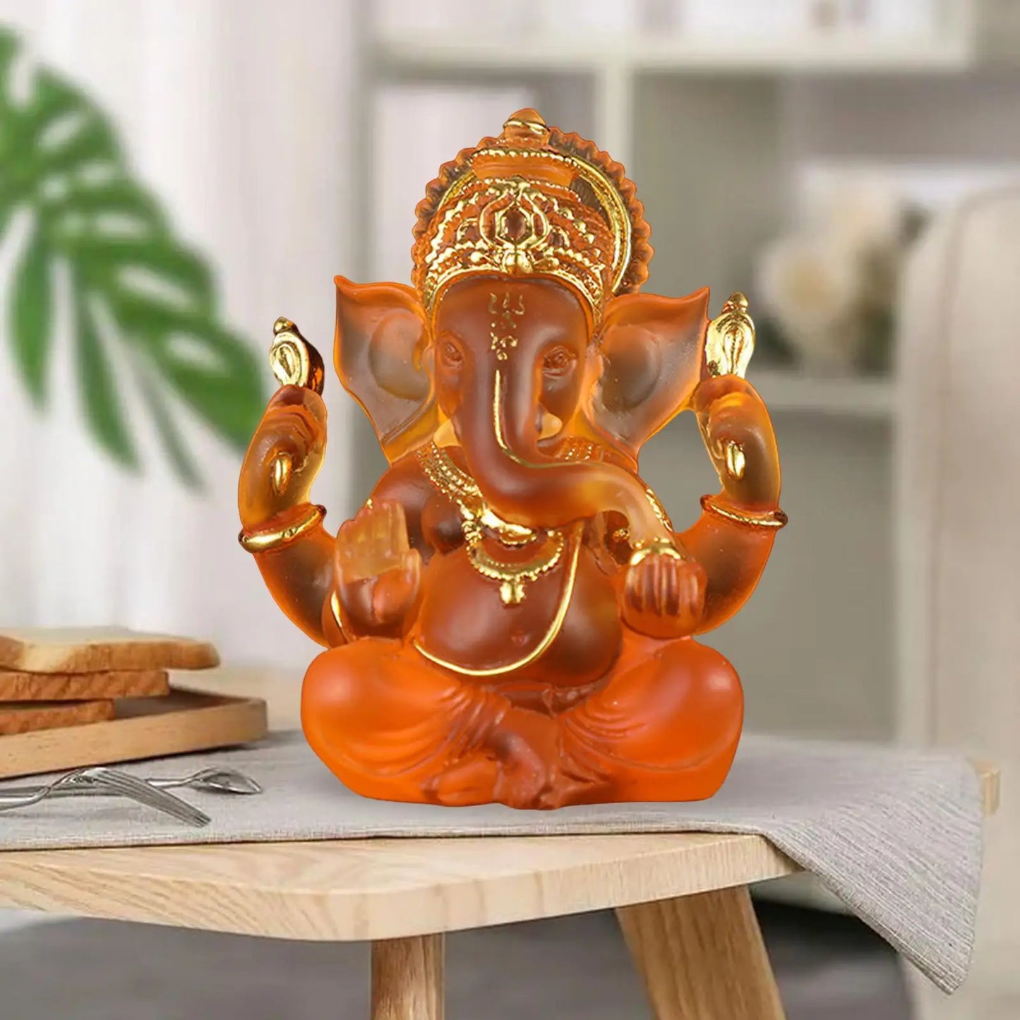 Norvo | Sjeldent fargede semi-gjennomsiktige Ganesh-statuer for lykke i hjemmet ditt