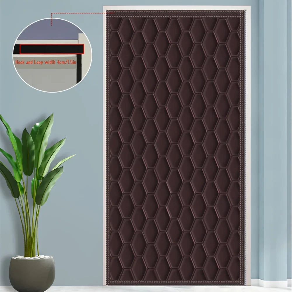 Norvo | ThermoHaven Vinterdør Gardin | Kald- og Lydbeskyttelse | Varmeisolerende & Ugjennomsiktig | Ideell for Hjemmet