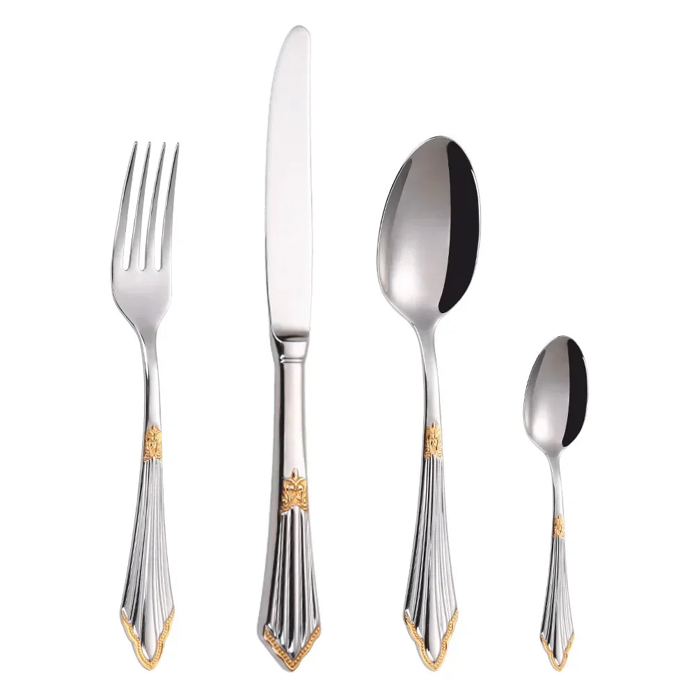 Norvo | Elegant bestikksett i gulldesign