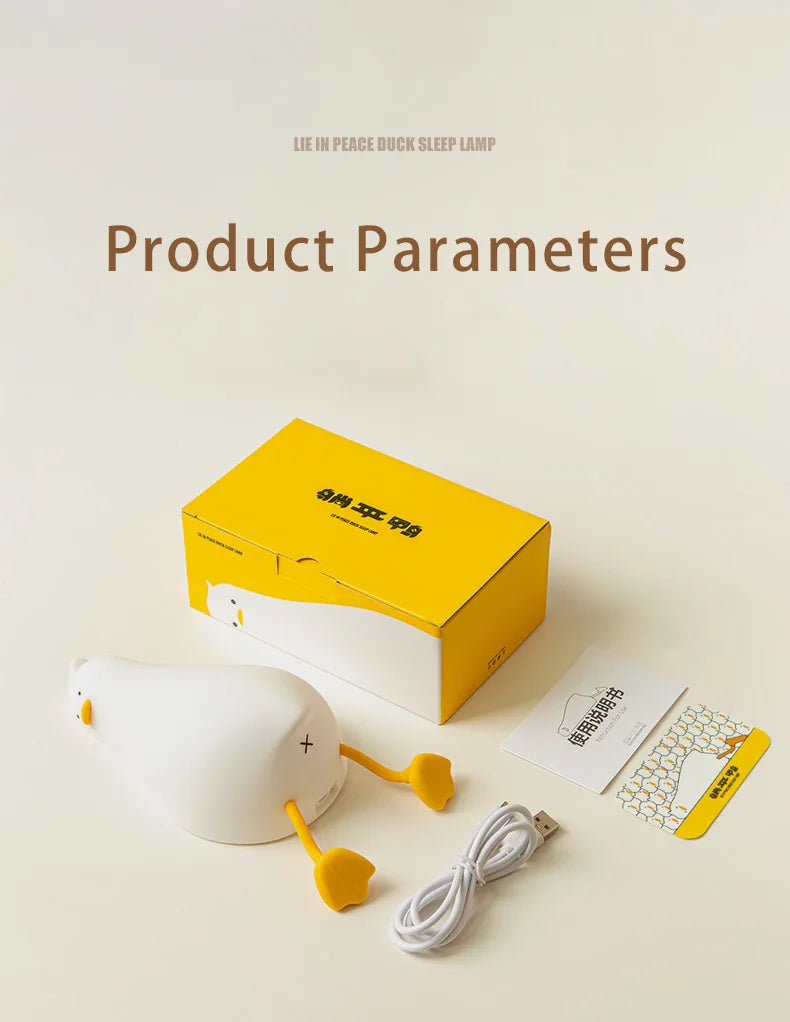 Norvo | QuackyGlow LED And Mood Light | Morsom Nattlampe | LED Dekorasjon for Hjem & Barnerom