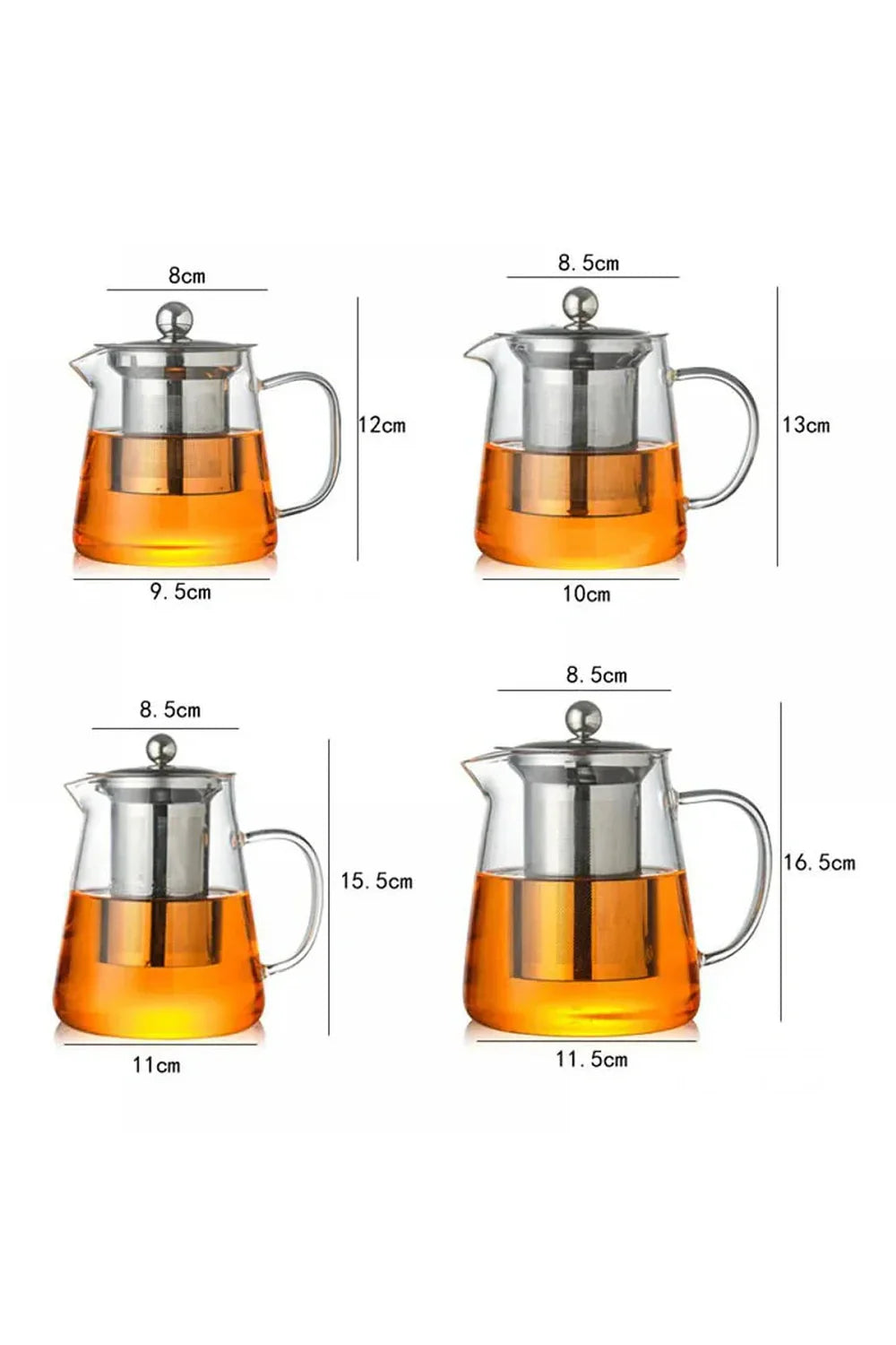 Norvo | Teapot i glass med infuser i rustfritt stål