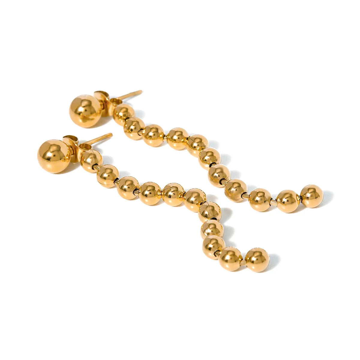 Norvo | Delicate Gyldne Perle Franje Øredobber